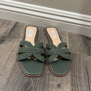 Steve Madden Olive Braided Slide Sandals